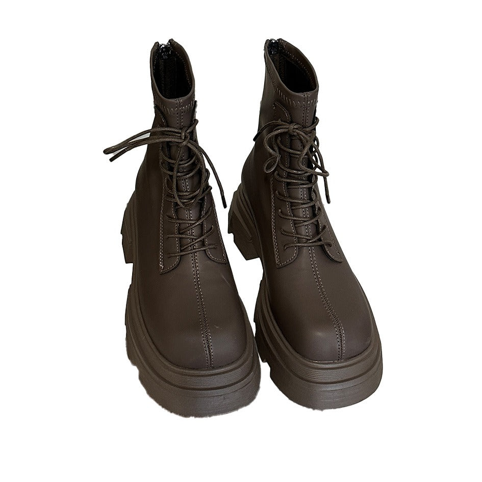 KalonBd Retro style square belt buckle boot - KALONBD.COM