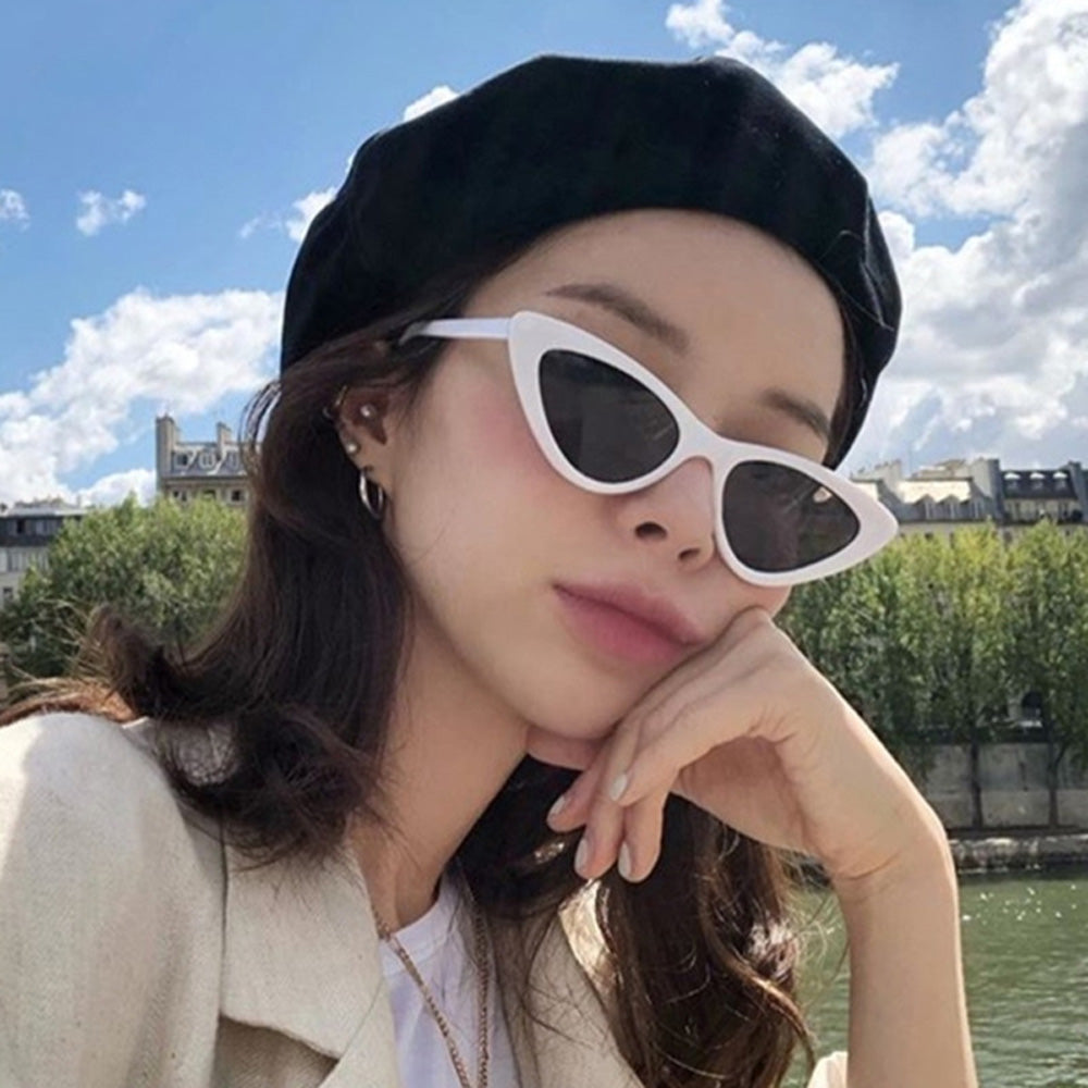 American cat eye sunglass white - KALONBD.COM