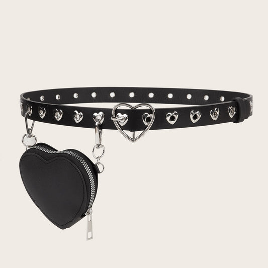 Mini heart waist belt