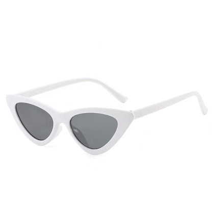 American cat eye sunglass white