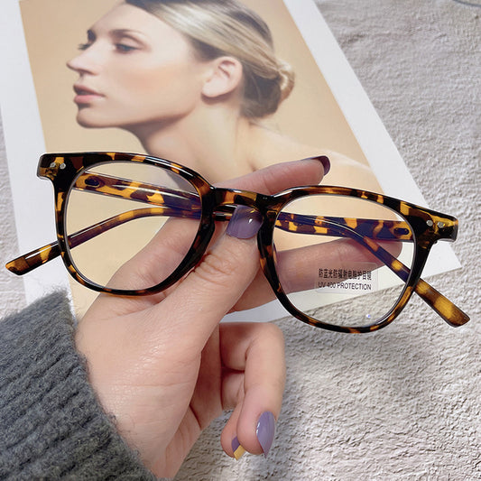 leopard print anti blue eyeglass