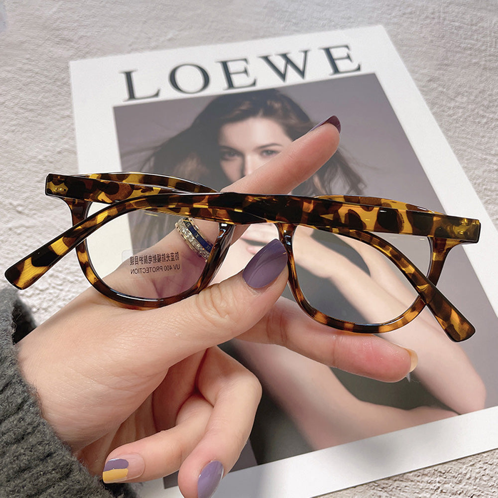 leopard print anti blue eyeglass