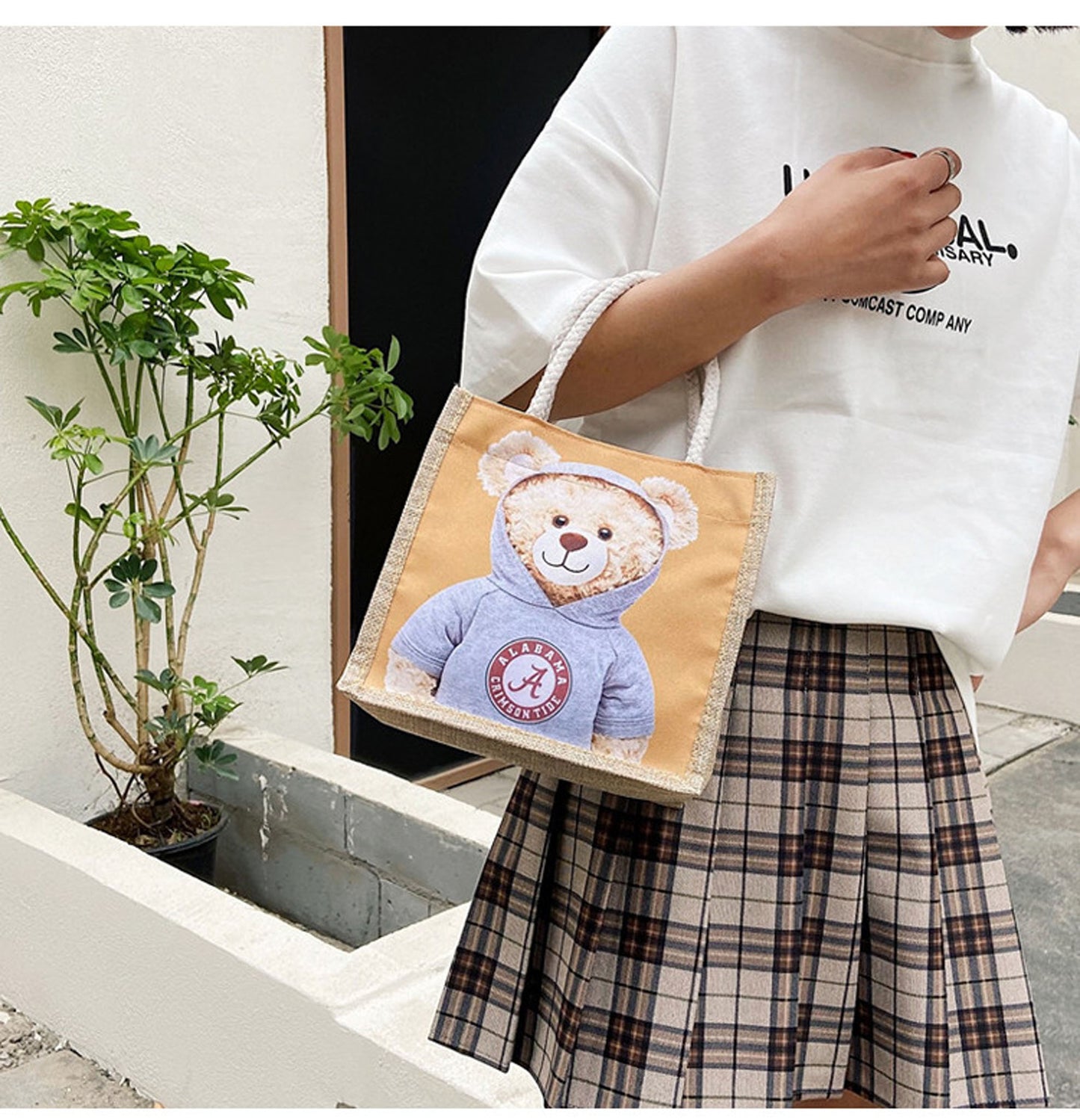 miniso cute canvas bag