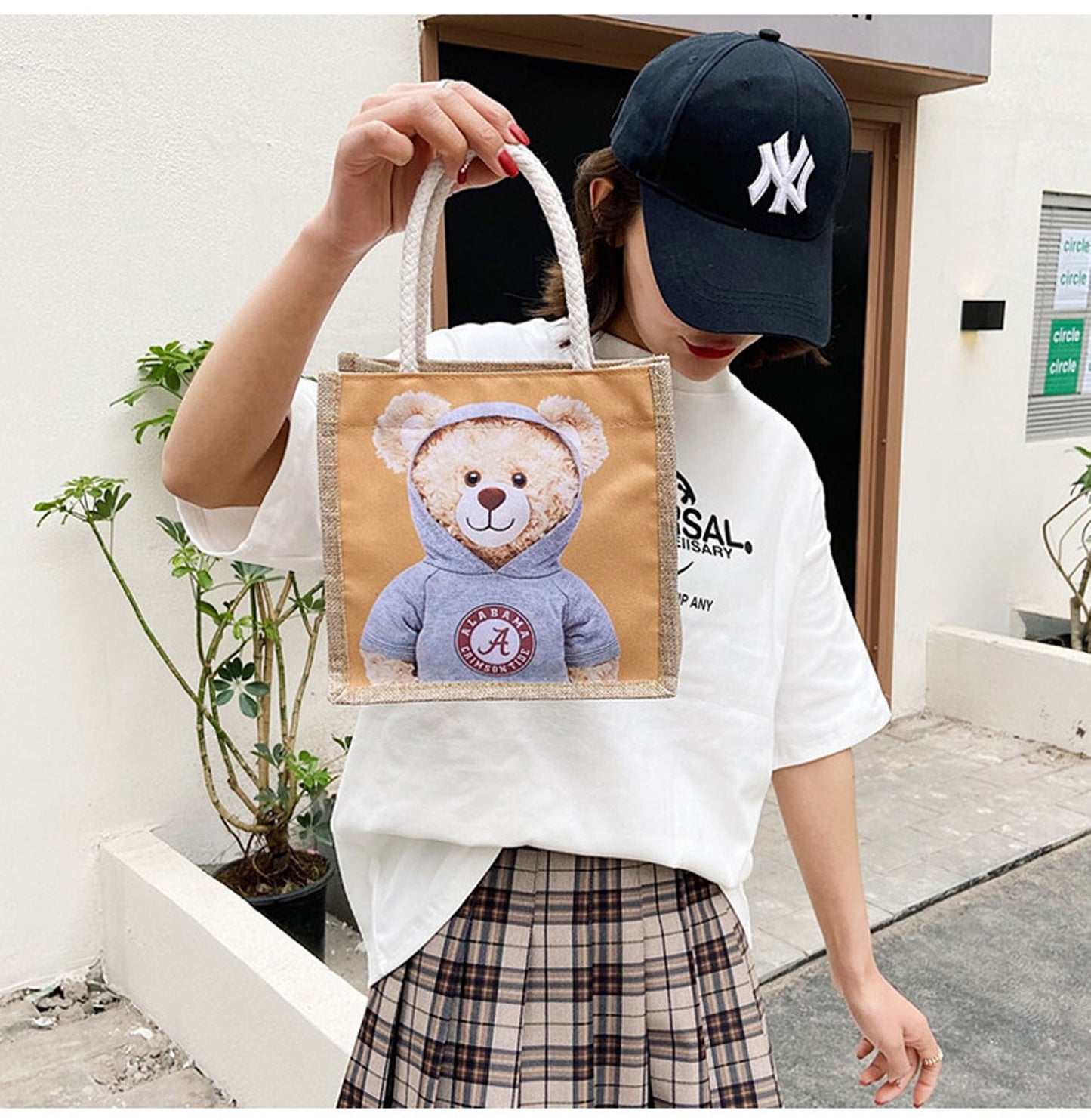 miniso cute canvas bag