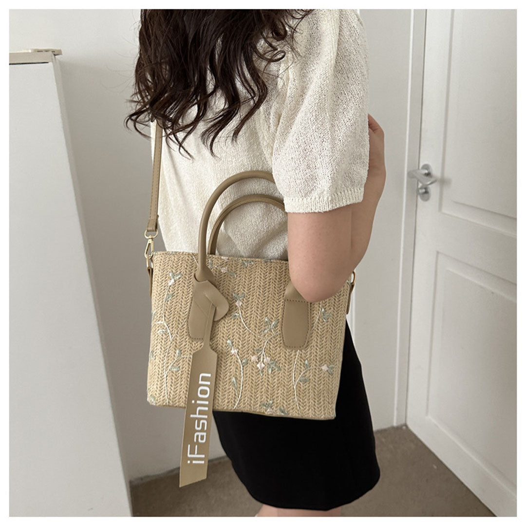 outdoor and vacation weaving tote bag - KALONBD.COM