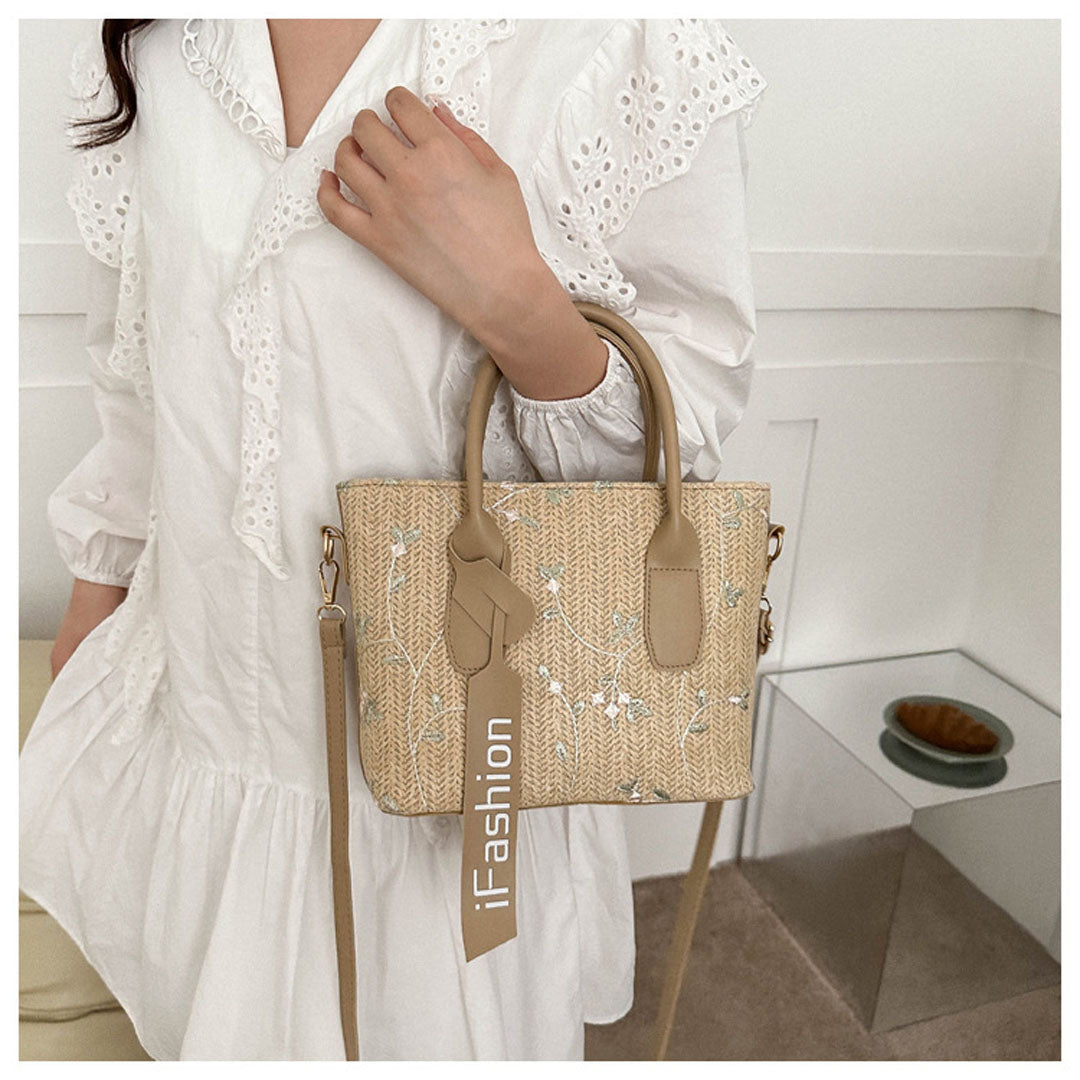 outdoor and vacation weaving tote bag - KALONBD.COM