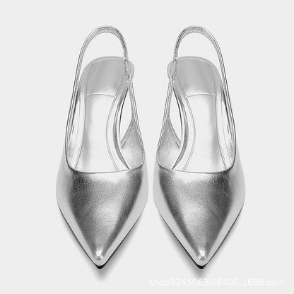 popular ZA silver pointed heel