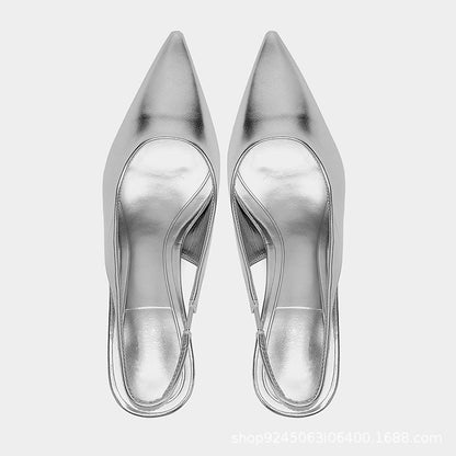 popular ZA silver pointed heel