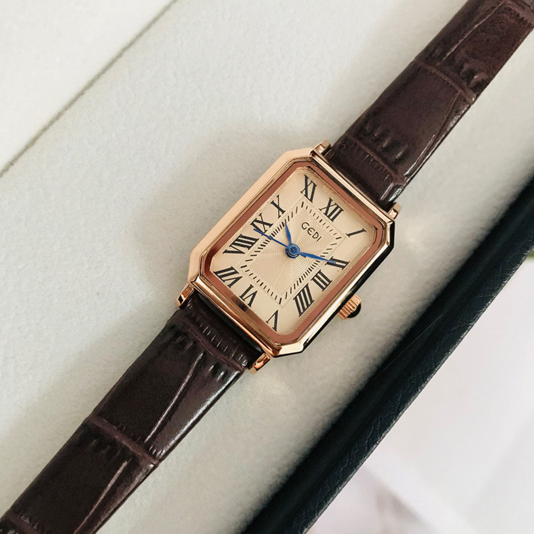 retro golden dial classic watch