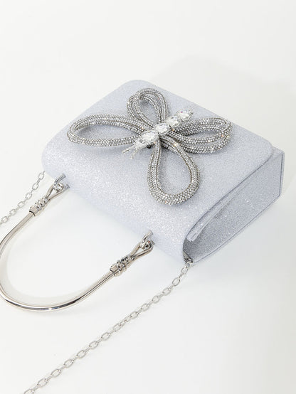 sparkling butterfly glittering bag