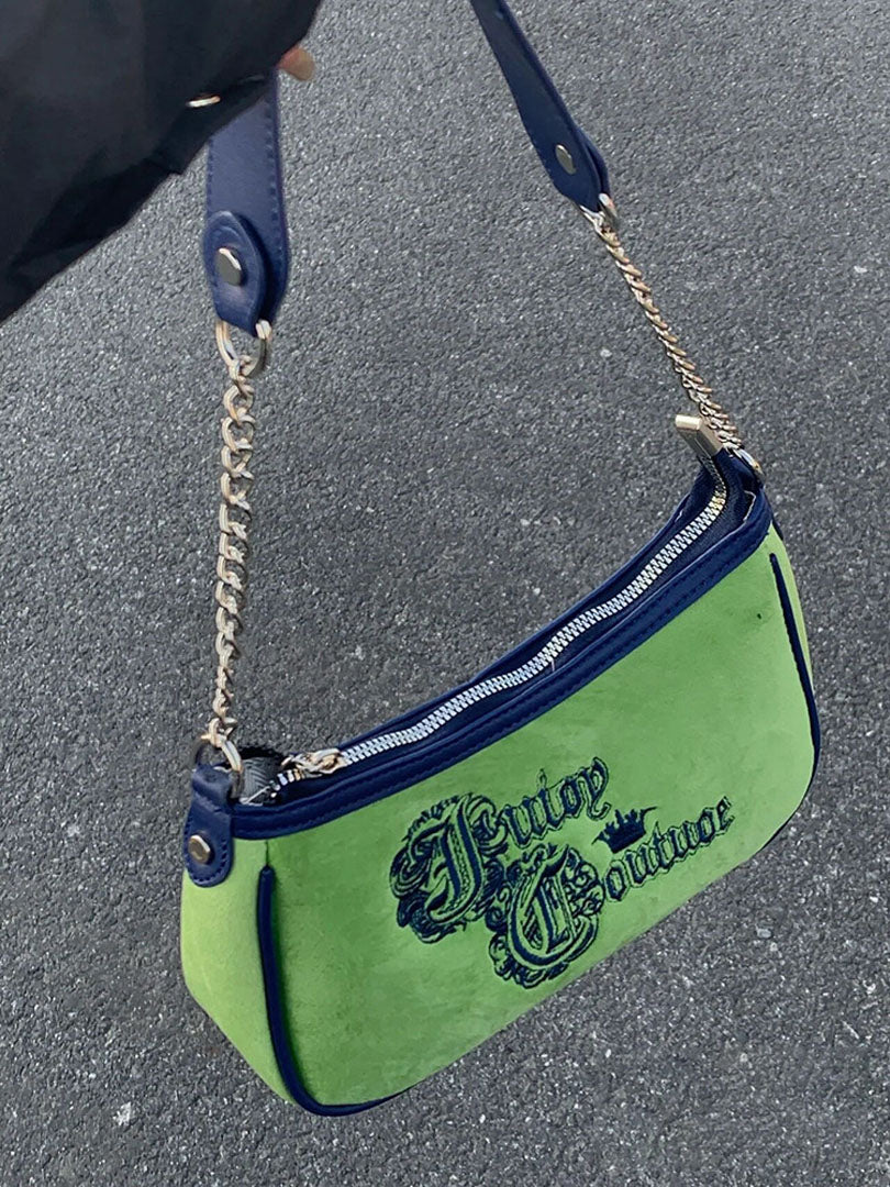 suede velvet embroidered bag - KALONBD.COM