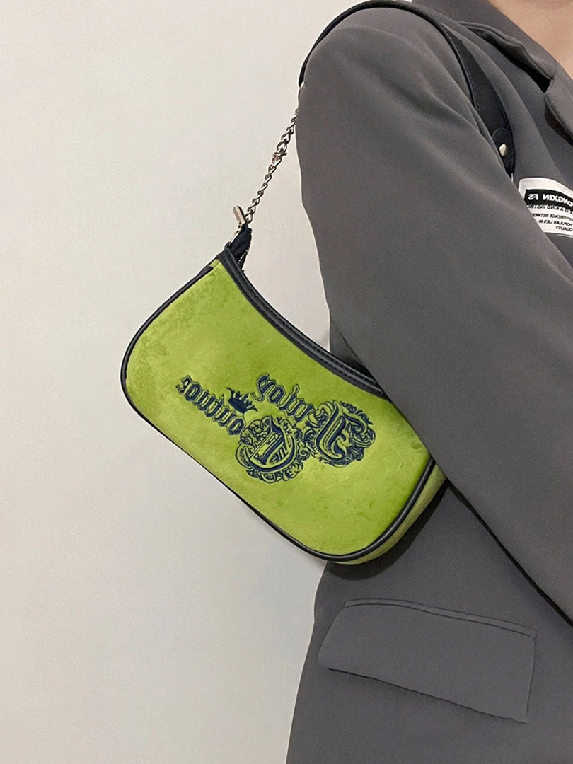 suede velvet embroidered bag - KALONBD.COM