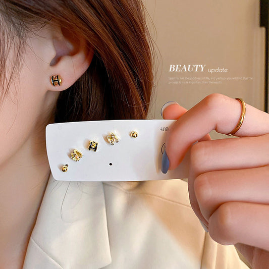 exquisite 6 pieces earring sets