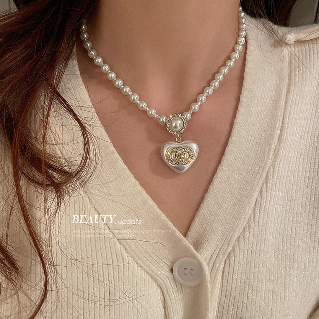 love shape pearl sets