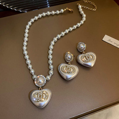 love shape pearl sets