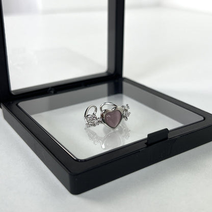 Zircon Hollow Love Ring sets