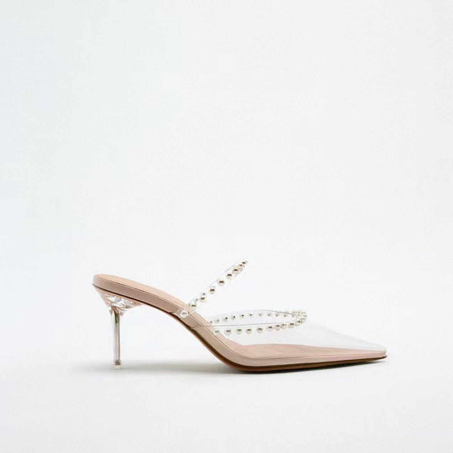 ZA 2023 transparent pearl heel