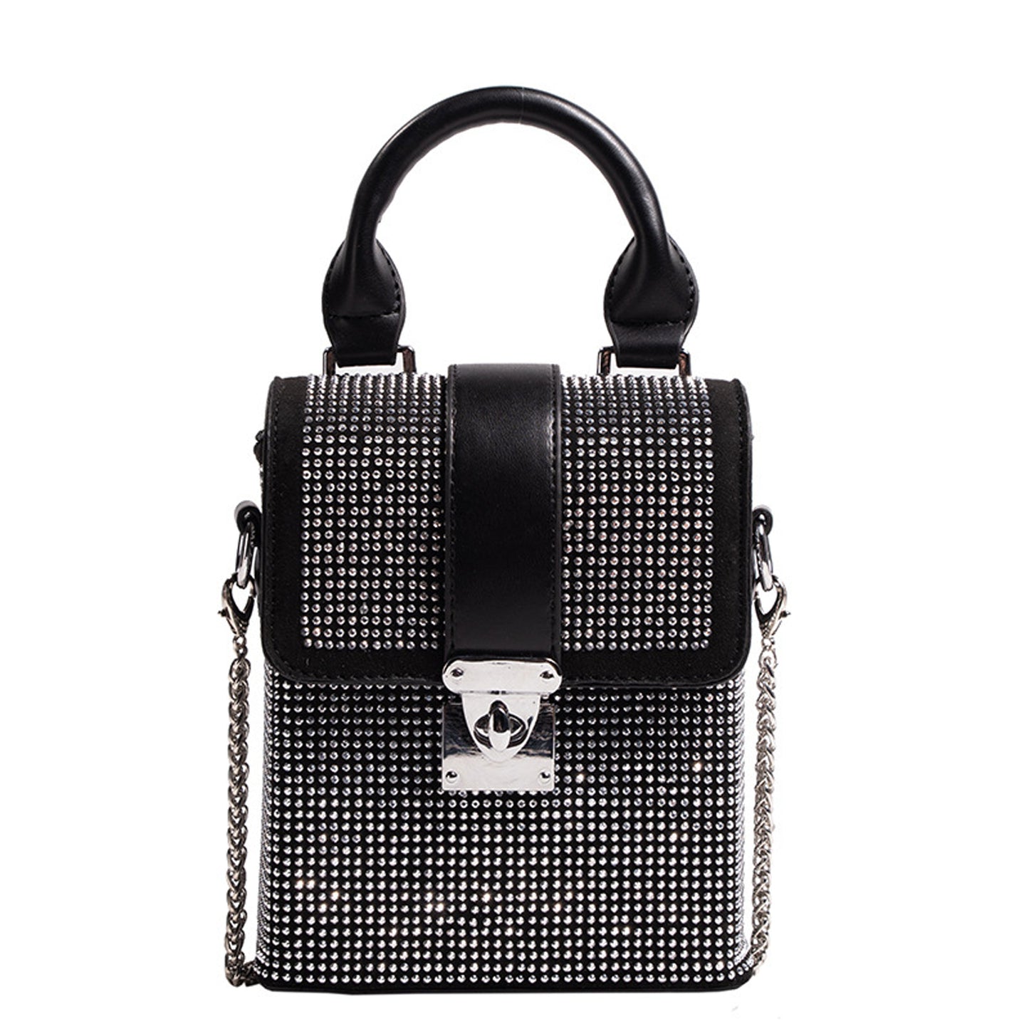 2023 new bright diamond small square bag