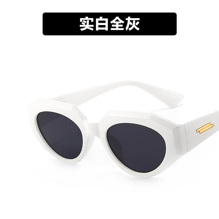 2022 new retro street shooting sunglasses-white - KALON